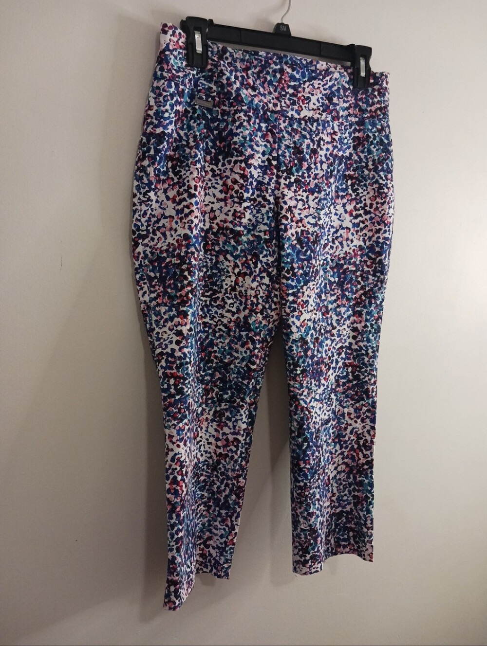 3/$20 💰 Peck & Peck Womens Multi-Color Abstract Print Pull-On Pants 8P - Picture 3 of 6